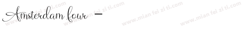 Amsterdam four字体字体转换
